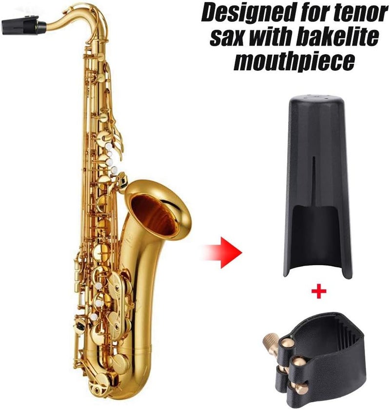 Milltrip Tenor Saxophone Ligature - PU Ligature Fastener with Plastic for Tenor Sax Saxphone Mouthpiece - Image 4